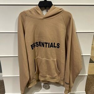 Lightweight Beige Essentials Hoodie- XL